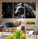 Winter Horse Wall Art | Black and White Horse Print | Ready by MyGreatCanvas | Canvas Wall Art Prints | Photo Prints & Wall Decor