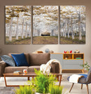 Forest Grove Wall Art | Serene Pathway Canvas Print | Ready