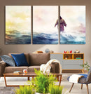Watercolor Jesus Walking on Water Canvas Print, Christian by MyGreatCanvas | Canvas Wall Art Prints | Photo Prints & Wall Decor