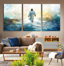 Watercolor Jesus Walking on Water Canvas Print, Christian by MyGreatCanvas | Canvas Wall Art Prints | Photo Prints & Wall Decor