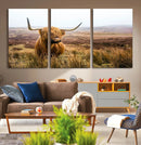 Scottish Highland Cow Wall Art Canvas Print | Ready to Hang by MyGreatCanvas | Canvas Wall Art Prints | Photo Prints & Wall Decor