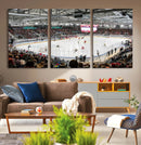Lausanne Arena Ice Hockey Stadium Wall Art Canvas Print,