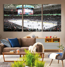 Sharks Arena Blackhawks Sharks Ice Hockey Stadium Wall Art by MyGreatCanvas | Canvas Wall Art Prints | Photo Prints & Wall Decor