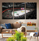 Vaudoise Lausanne Ice Hockey Arena Stadium Wall Art Canvas,