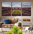 Florida Tampa Raymond James Stadium Wall Art Canvas Print -