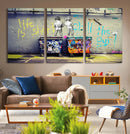 Banksy Life is Short Wall Art - Iconic Graffiti Art on by MyGreatCanvas | Canvas Wall Art Prints | Photo Prints & Wall Decor