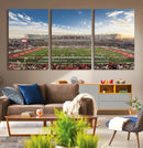 Framed Houston Cougars Football Team Print - Houston TDECU by MyGreatCanvas | Canvas Wall Art Prints | Photo Prints & Wall Decor