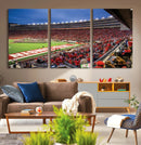 Wisconsin Badgers Football Team Print - Madison Camp Randall by MyGreatCanvas | Canvas Wall Art Prints | Photo Prints & Wall Decor