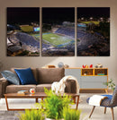 Duke University Blue Devils Football Print Canvas - Durham