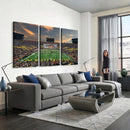 University of Michigan Wolverines Print Canvas, Football