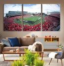 Cincinnati Bearcats Football Team Print - Nippert Stadium Wall Art Canvas Print