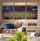 Arizona Wildcats Football Team Print - Tucson Arizona by MyGreatCanvas | Canvas Wall Art Prints | Photo Prints & Wall Decor