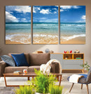 Sea View From the Beach Canvas Print