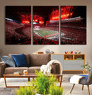 Ohio State University Buckeyes Football Team Print - by MyGreatCanvas | Canvas Wall Art Prints | Photo Prints & Wall Decor