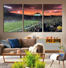 Eugene Autzen Stadium Canvas Wall Art Print – Sunset Over