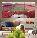Rutgers Scarlet Knights Football Team Print - Piscataway SHI by MyGreatCanvas | Canvas Wall Art Prints | Photo Prints & Wall Decor