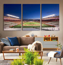 Rutgers Scarlet Knights Football Team Print - Piscataway SHI by MyGreatCanvas | Canvas Wall Art Prints | Photo Prints & Wall Decor