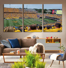 Puskar Stadium Canvas Print Wall Art - Morgantown Print -
