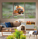 Heartwarming Fox and Baby Cub Wall Art | Ready to Hang