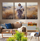 Jesus the Good Shepherd Wall Art Canvas Print - Lost Lamb