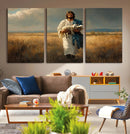 Jesus Shepherd Wall Art | Ready to Hang Triptych Canvas of