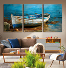 Vintage Boat on Tranquil Waters | Coastal Wall Art for