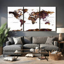 World Map Canvas Print – Detailed Map of the World Wall Art by MyGreatCanvas | Canvas Wall Art Prints | Photo Prints & Wall Decor
