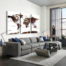 World Map Canvas Print – Detailed Map of the World Wall Art
