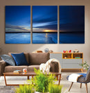 Blue Sunset Ocean Canvas Wall Art Print – Serene Coastal by MyGreatCanvas | Canvas Wall Art Prints | Photo Prints & Wall Decor
