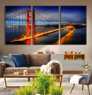 Large Wall Art San Francisco Canvas Print - Wonderful Golden