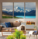 Mount Cook and Lake Pukaki Canvas Wall Art Print – Majestic by MyGreatCanvas | Canvas Wall Art Prints | Photo Prints & Wall Decor