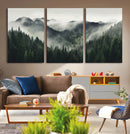 Misty Forest Canvas Print Wall Art Premium Canvas Print a