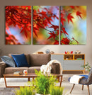 Red Leaves Autumn Forest Wall Art Canvas, Red Leaves Autumn by MyGreatCanvas | Canvas Wall Art Prints | Photo Prints & Wall Decor