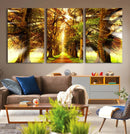 Sunshine in Forest and Trees Wall Art Canvas Print by MyGreatCanvas | Canvas Wall Art Prints | Photo Prints & Wall Decor