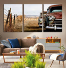 Classic Cars Vintage Wall Art Canvas Print