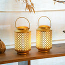 Metal Battery Operated Lamp 7.5'' High Cordless Decorative Lamp by JHY DESIGN