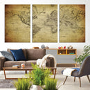 Push Pin World Map Canvas Print – Travel Tracker Wall Art