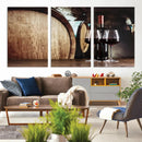 Wine and Barrel Wall Art Canvas Print by MyGreatCanvas | Canvas Wall Art Prints | Photo Prints & Wall Decor