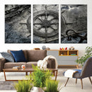 Ship Steering Wheel Vintage Wall Art Canvas Print by MyGreatCanvas | Canvas Wall Art Prints | Photo Prints & Wall Decor
