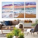 Coastal Sunset Art Beach Canvas Wall Art Print | Ocean Waves by MyGreatCanvas | Canvas Wall Art Prints | Photo Prints & Wall Decor