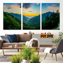 Green Forest Wall Art Canvas Print
