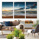Ocean Beach Wall Art Canvas Print Sunset Artwork Print