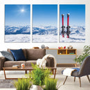 Ski Season Snow Wall Art Canvas Print