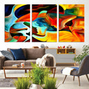 Human Love Figures Abstract Wall Art Canvas Print