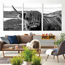 Longhorn Steer Canvas Print Wall Art, Highland Cow Canvas by MyGreatCanvas | Canvas Wall Art Prints | Photo Prints & Wall Decor