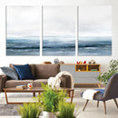 Blue Ocean Abstract Artwork Wall Art Canvas Print