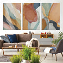 Boho Wall Art Canvas Print Set, Watercolor Boho Wall Art
