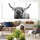 Fanny Scottish Highland Cow Cattle Art Print Farmhouse Wall by MyGreatCanvas | Canvas Wall Art Prints | Photo Prints & Wall Decor