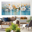 Abstract Flower Wall Art Canvas Print