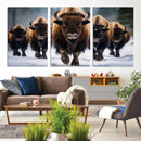 Buffalo Wall Art Canvas Print, American Bison Herd Wall Art by MyGreatCanvas | Canvas Wall Art Prints | Photo Prints & Wall Decor
